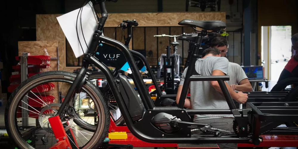 Vélos cargo vuf bikes en production
